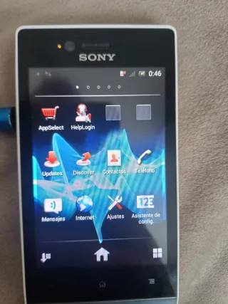 Sony Xperia Movil Blanco y Gris