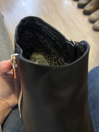 Botines Xti Tacón Talla 39 Negro