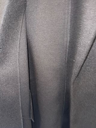 Abrigo largo negro Zara