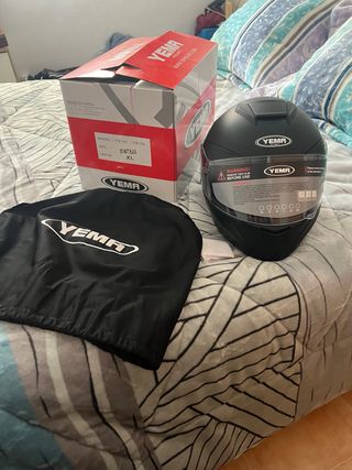 Casco Moto YEMA YM831 Integral Negro Mate XL Nuevo