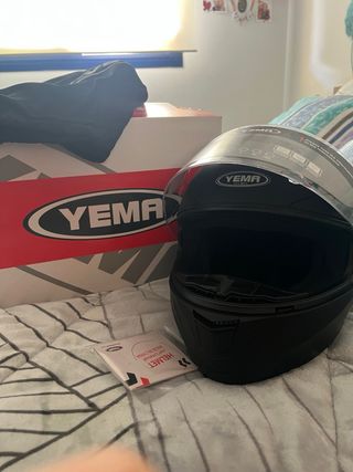 Casco Moto YEMA YM831 Integral Negro Mate XL Nuevo