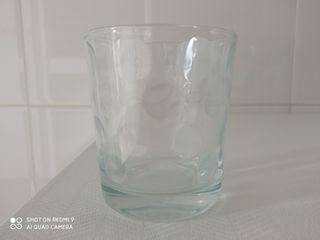 Juego de 6 vasos con relieve