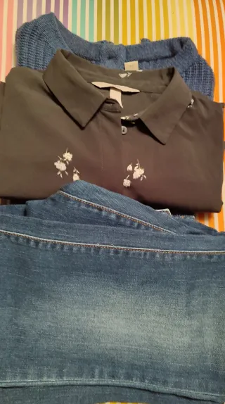 Conjunto Otoño-Invierno con vaquero, camisa y jers