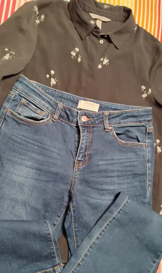 Conjunto Otoño-Invierno con vaquero, camisa y jers