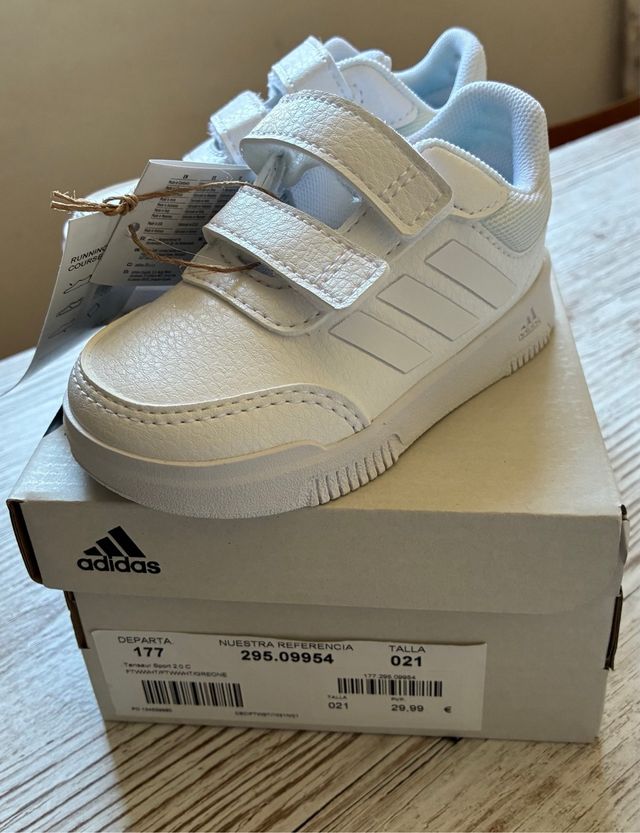 Zapatillas Adidas Tensaur Blancas 21 Nuevas