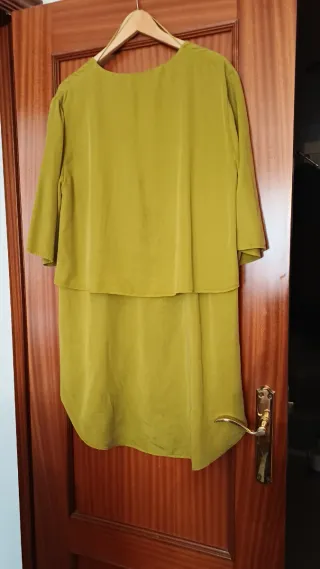 Blusa elegante verde oliva