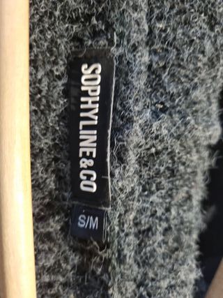 Abrigo lana TM con capucha gris Talla M