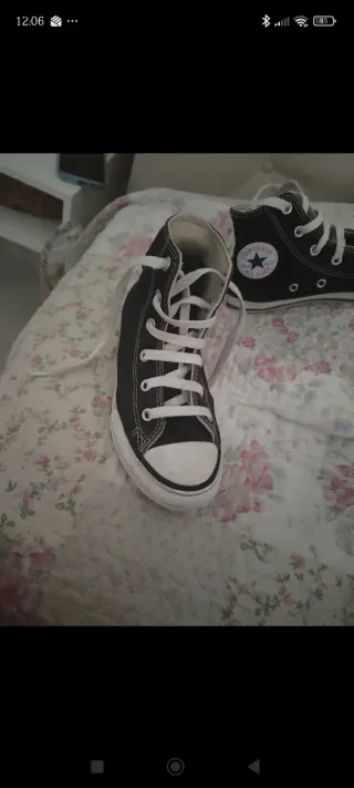 Tênis Bota All Star Preto tamanho 32