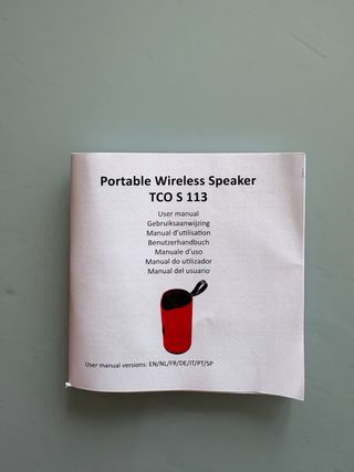 Altavoz Portátil TCO S113 - Rojo