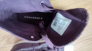 Converse Junior Moradas Plata Talla 34