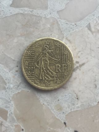 Moneda 50 céntimos FR 2001