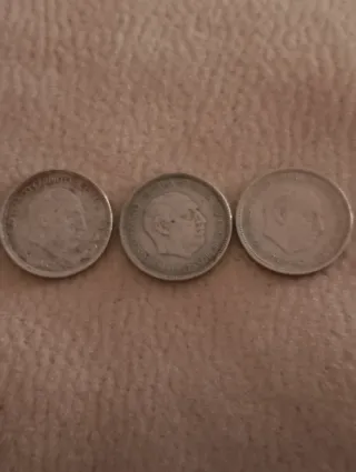 Lote monedas España Rey Juan Carlos I  y Franco 