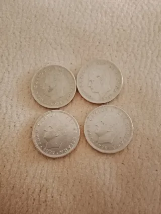 Lote monedas España Rey Juan Carlos I  y Franco 