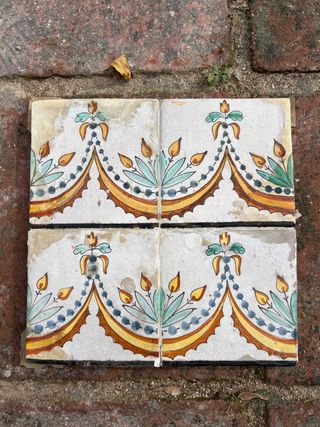 Baldosas hidráulicas decoradas (4 unidades)