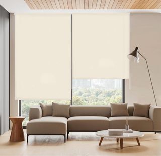 Estor Enrollable Translúcido Liso Beige