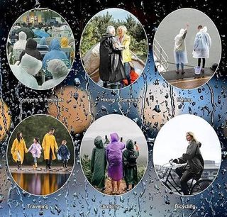 Chubasquero Poncho Impermeable Talla Única