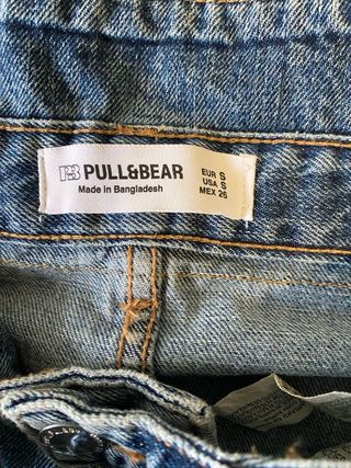 Falda vaquera Pull&Bear con cinturón tachuelas T.S