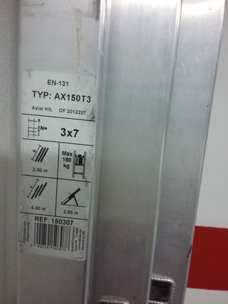 Escalera telescópica de aluminio