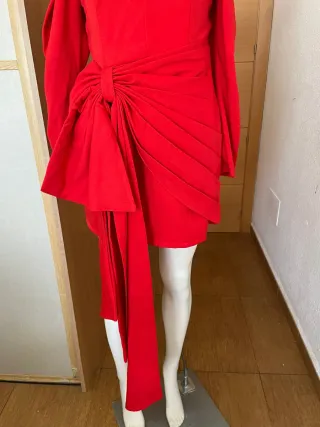 Vestido Lança Perfume Rojo Talla 36 Nuevo