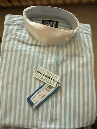 Camisa ELT Rayas Azul/Blanco Talla 34