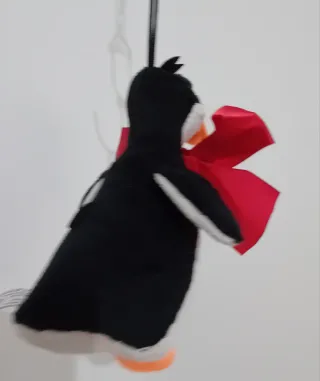 Peluche Pinguino Mister Polaretto Big fiocco rosso