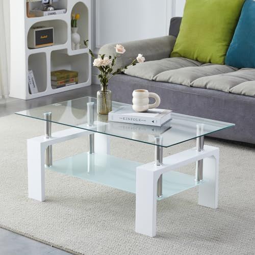 MESA DE CENTRO DE CRISTAL TEMPLADO