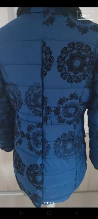 Abrigo Desigual Negro/Azul