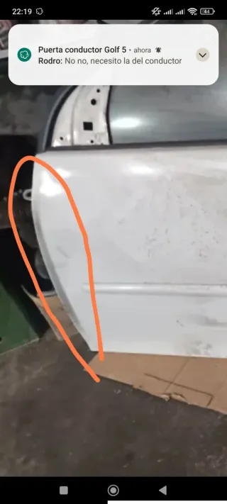 Puerta conductor Golf 5