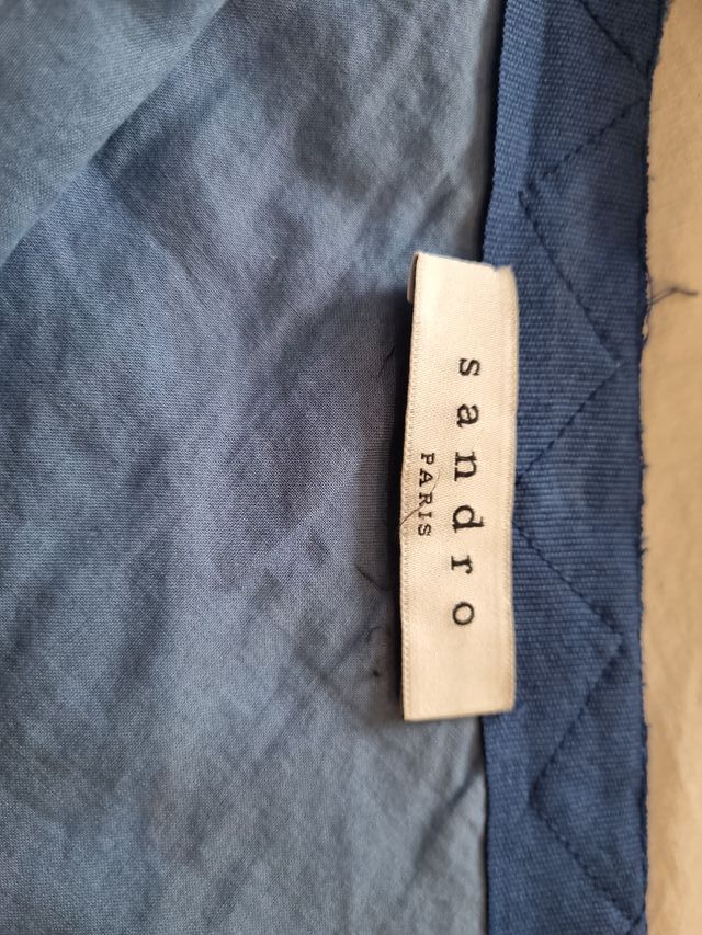 Falda Sandro azul calada