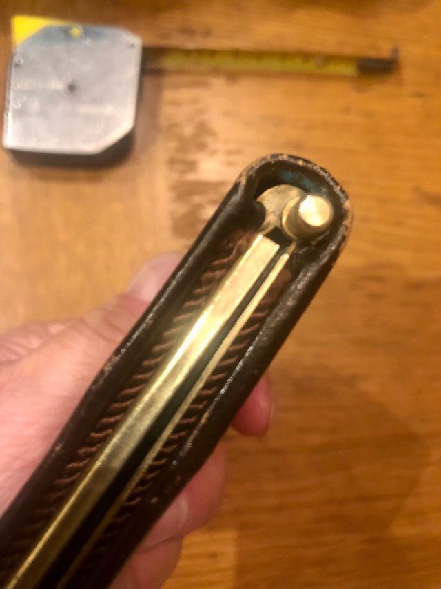 Porta sigarette in pelle vintage