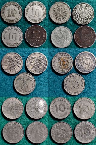 84 Monedas Antiguas Alemanas - Algunas Plata