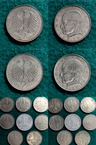 84 Monedas Antiguas Alemanas - Algunas Plata