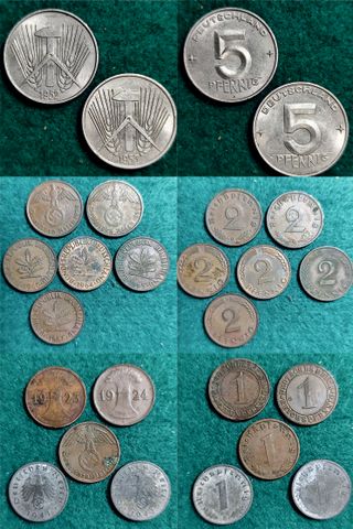 84 Monedas Antiguas Alemanas - Algunas Plata