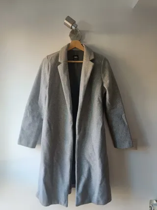 Abrigo Zara Gris Talla Única