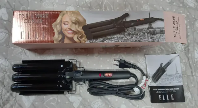 Arricciacapelli Elle Tripla Onda Nero