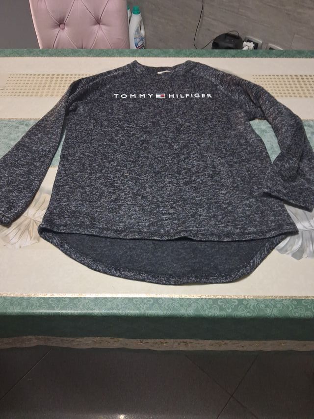 Felpa Tommy Hilfiger grigia