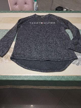 Felpa Tommy Hilfiger grigia