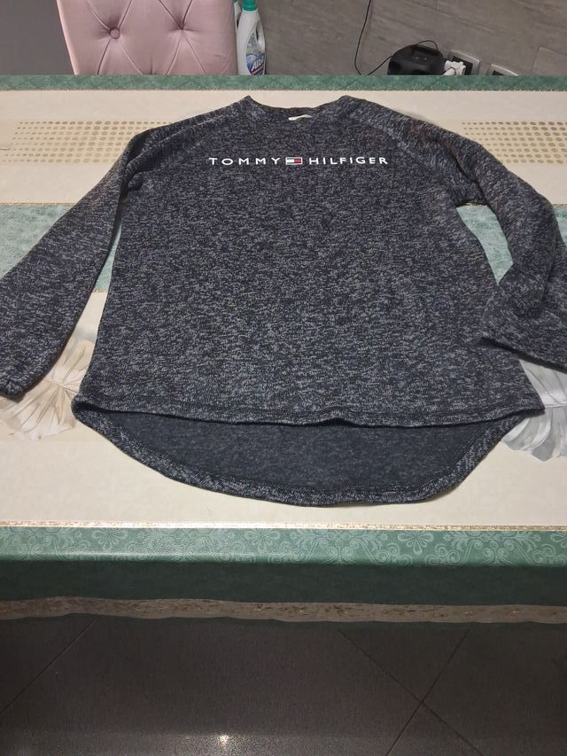 Felpa Tommy Hilfiger grigia