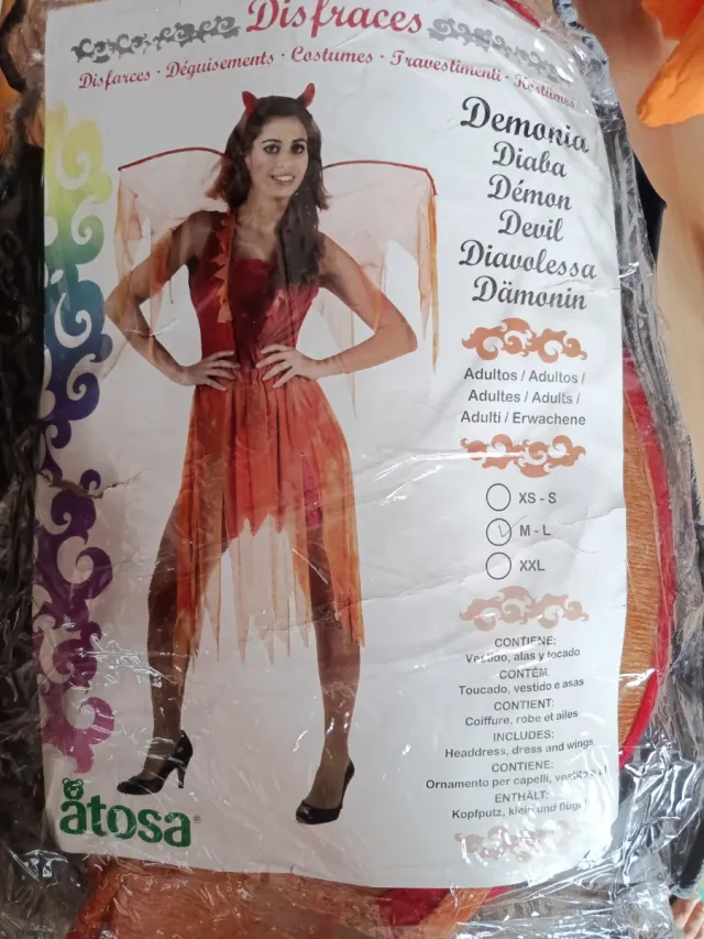Disfraz Demonia Mujer Talla M-L