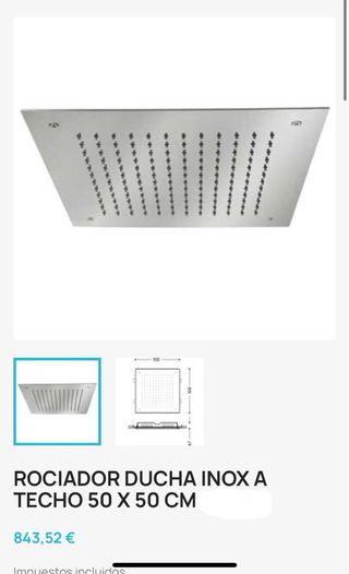 Rociador Ducha Systempool DINLED 500x500