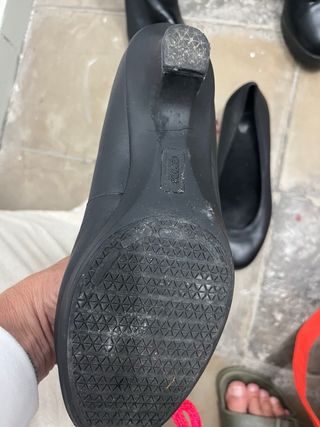 Zapatos planos Crocs negros