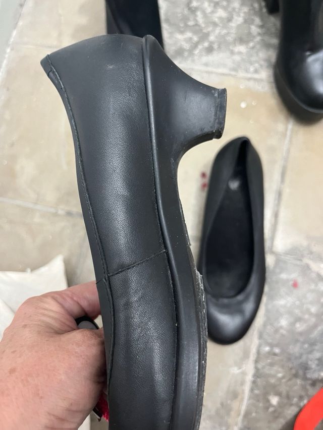 Zapatos planos Crocs negros