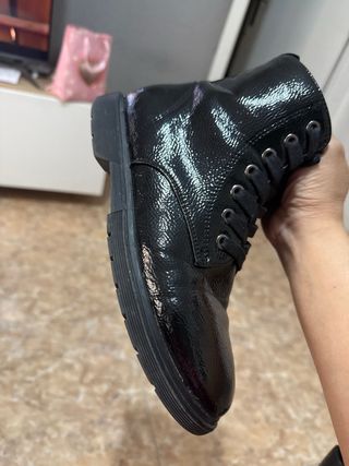 Botas de cuero negras talla 38