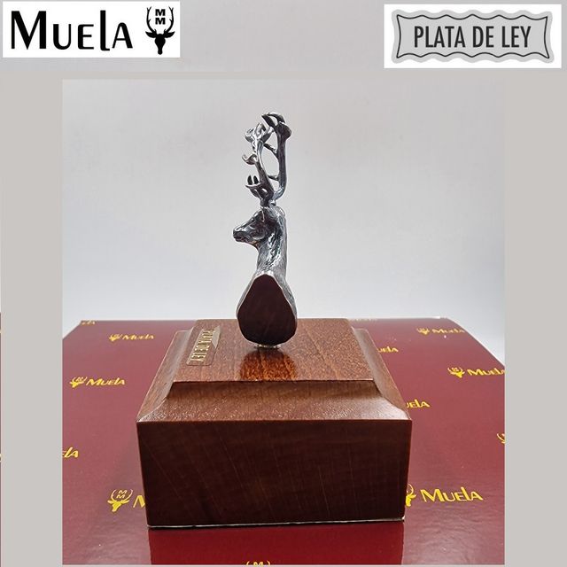 Muela figura de plata cabeza Ciervo (11143)