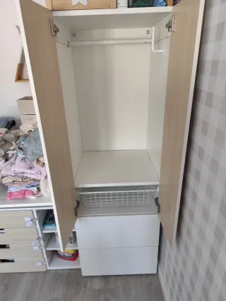 Armario Ikea madera y blanco Modelo SMASTAD/PLATSA