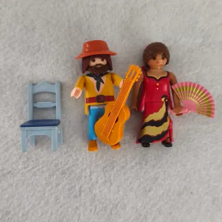 Lote Playmobil Flamenco Guitarrista y Bailaora