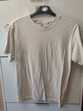 Camiseta Adidas Mujer Talla S Beige