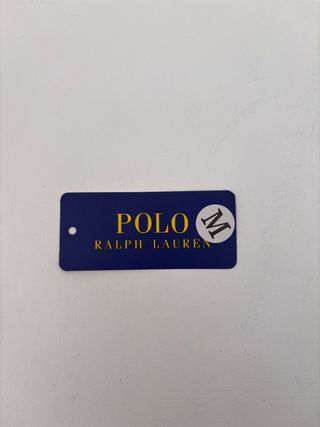 Etiqueta Polo Ralph Lauren Talla M Azul Dorada