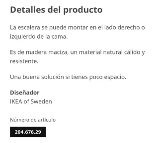 Struttura del letto a castello in legno bianco IKEA MYDAL