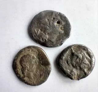 Lote 3 Quinarios República Romana Raros